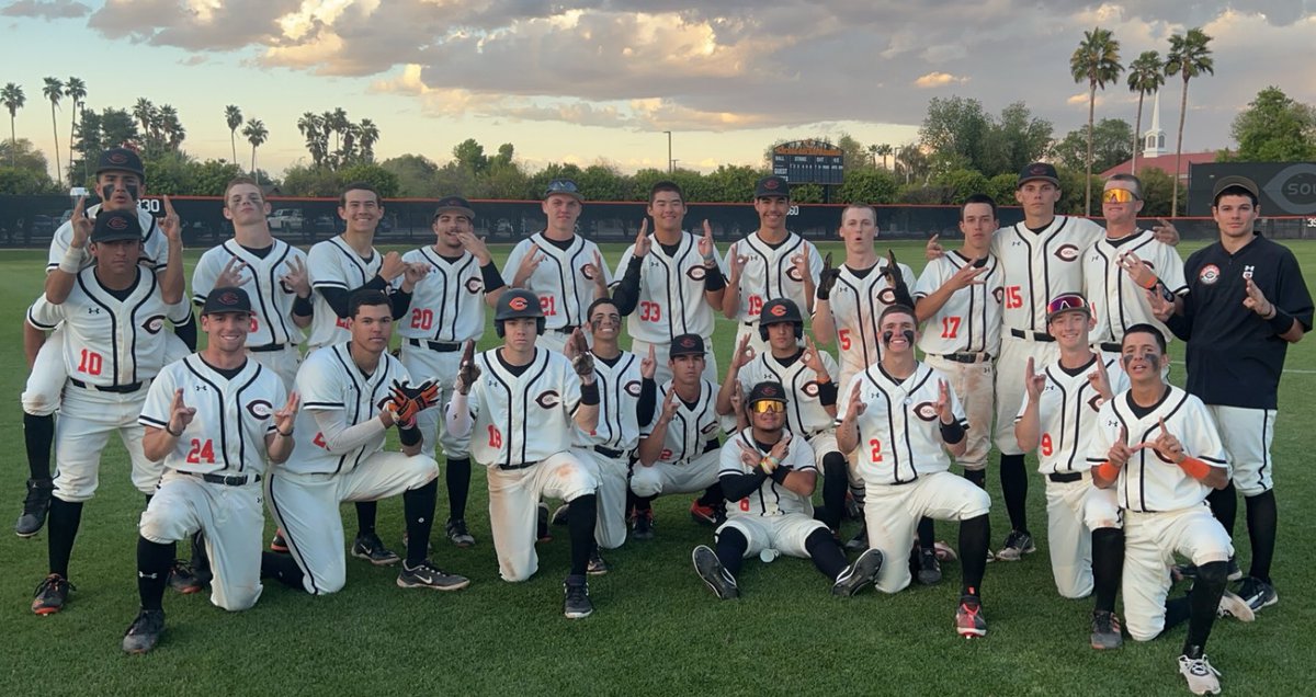 🚨WALK OFF WIN!!🚨
<a href="/OwenMcGraw1/">Owen McGraw</a> hits a two run single with two outs in the bottom of the 11th inning as the Aztecs opened up the <a href="/TheBorasClassic/">The Boras Baseball Classic</a> with a 7-6 walk off win over Perry. They move on to the next round and will play Chaparral at 3pm on Thursday 3/14. #3.57%