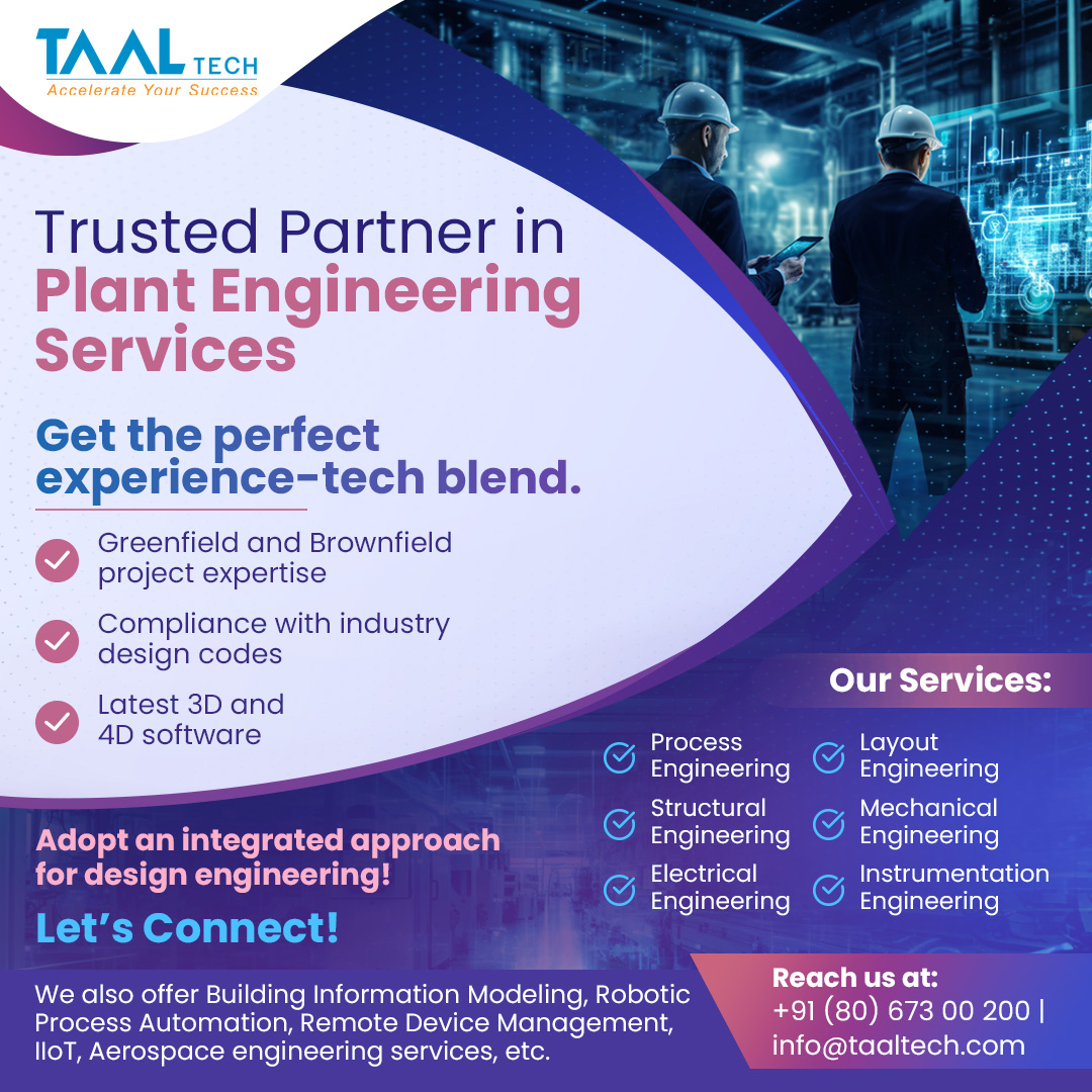 TAALTech's tweet image. Elevate your industrial success with TAAL Tech&apos;s plant engineering services. We redefine efficiency, innovation, and dependability, ensuring your plant operates at its zenith. Partner with us for a future where excellence meets precision.

#plantengineering #processengineering