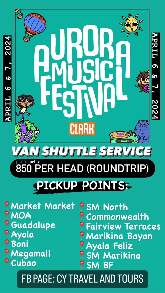 For you van shuttle service needs, don't hesitate to send us a message :)

#sb19 #a'tin #clarkauroramusicfestival2024 #moiradelatorre #parokyaniedgar #ricoblanco #kmkz #jklabajo #andrewe #itchyworms #decemberavenue #cupofjoe #juankarlos #orangeandlemons #adie