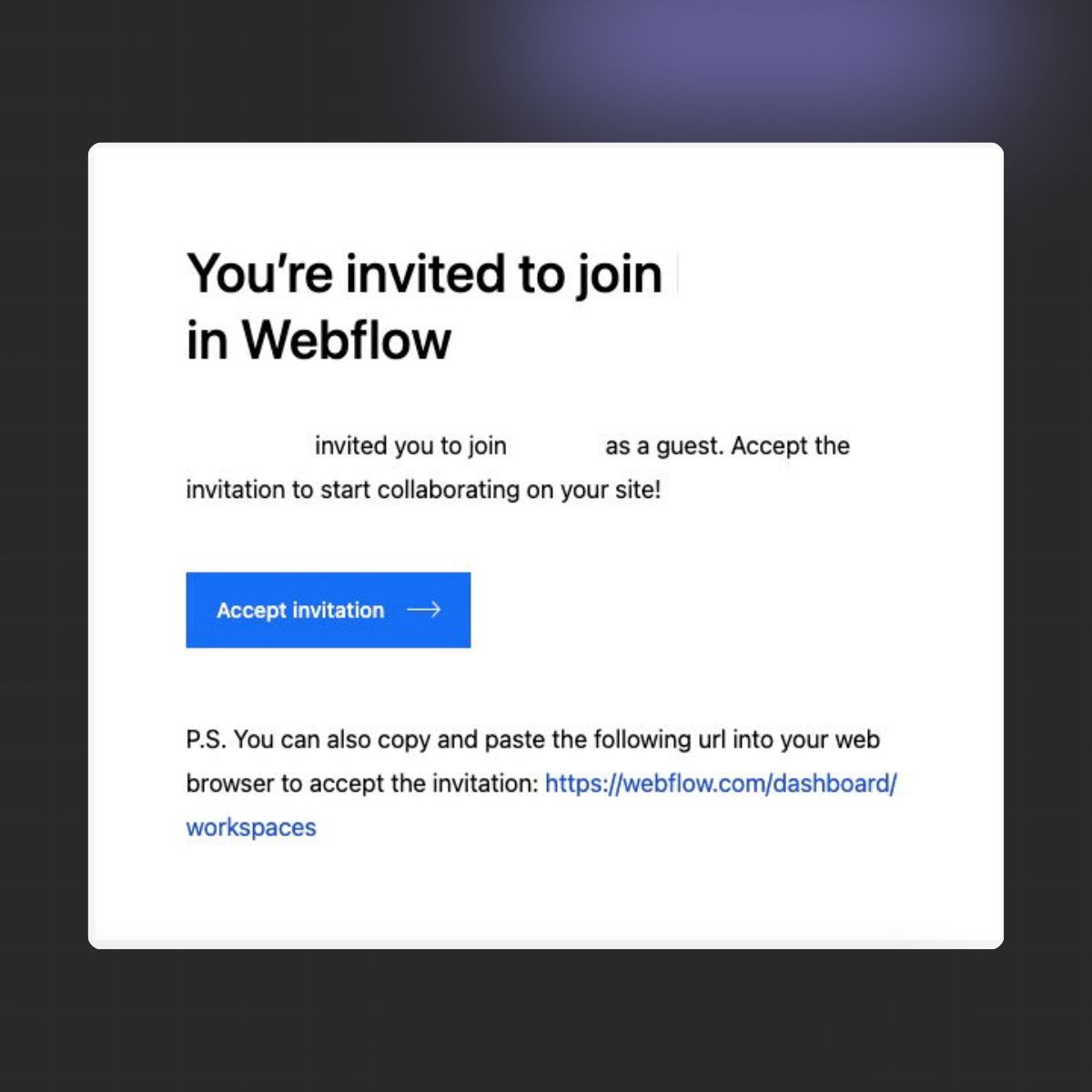 Always exciting to get invited to collaborate on a Webflow project! Its streamlined collaboration features, Webflow make it easy to work together and scale projects efficiently. As a #webflowexpert, I'm always eager to take on new projects and work with a talented team #webflow