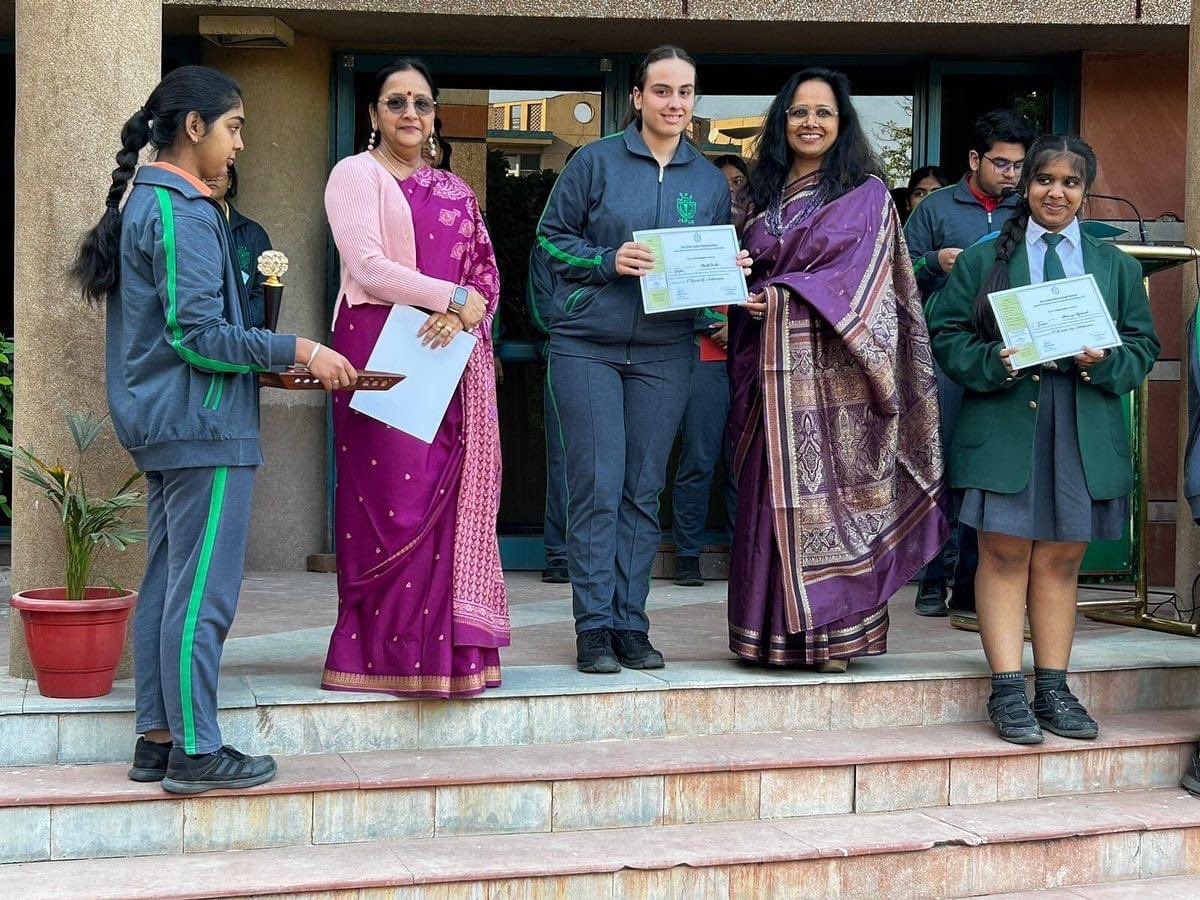DPSJaipur's tweet photo. Our incredible techpreneurs have clinched an extraordinary victory at the National Inter DPS Science and Commerce Festival held by DPS Azad Nagar, Kanpur. 

#Techpreneurship 
#AchievementUnlocked 
#ProudMoment 
#DPSExcellence 
#dpsjaipur 
#dps  
#dpsschools https://t.co/18ORJLuQR4