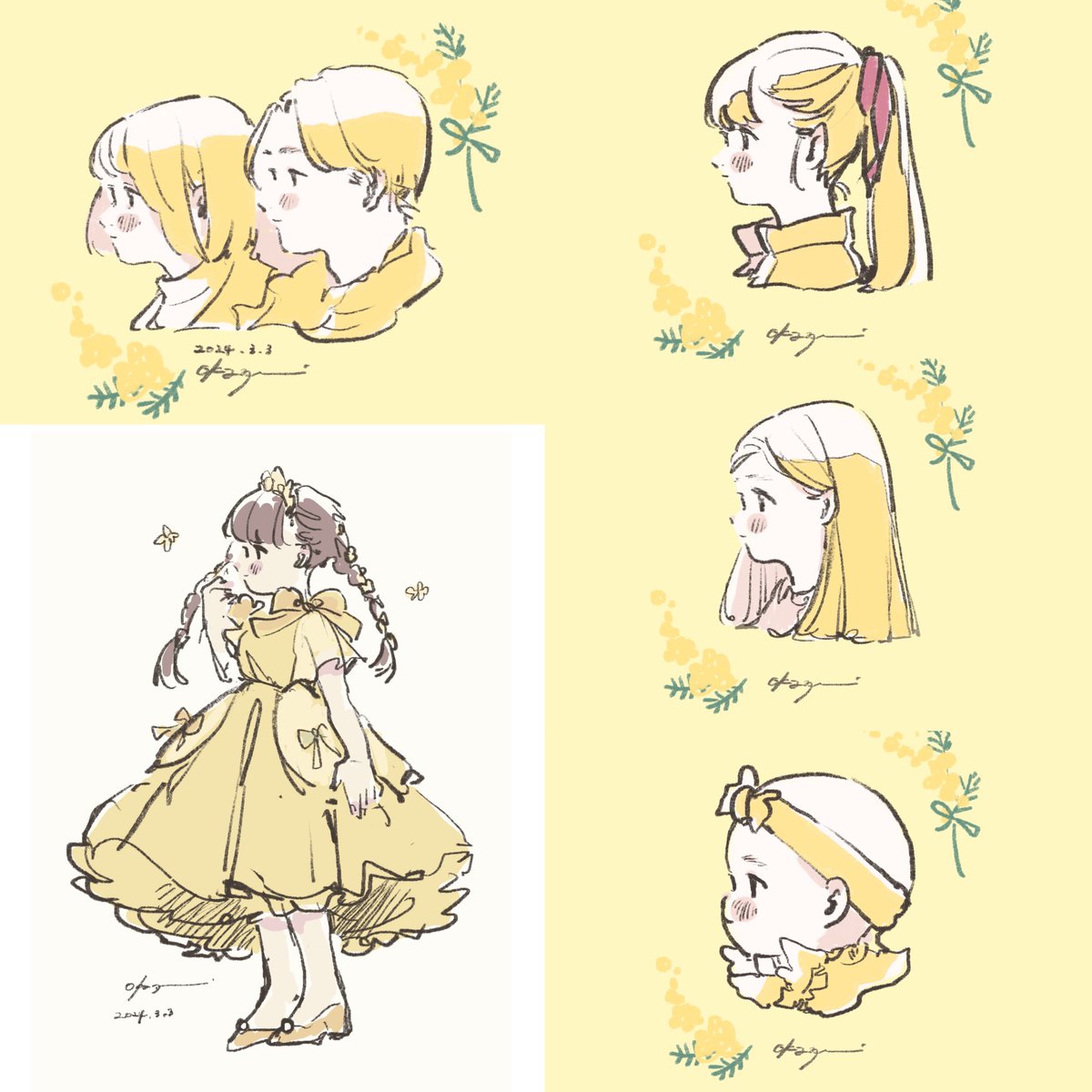 ミモザフェスタ2日目のときのにがおえ一部ᝰ✍︎ 