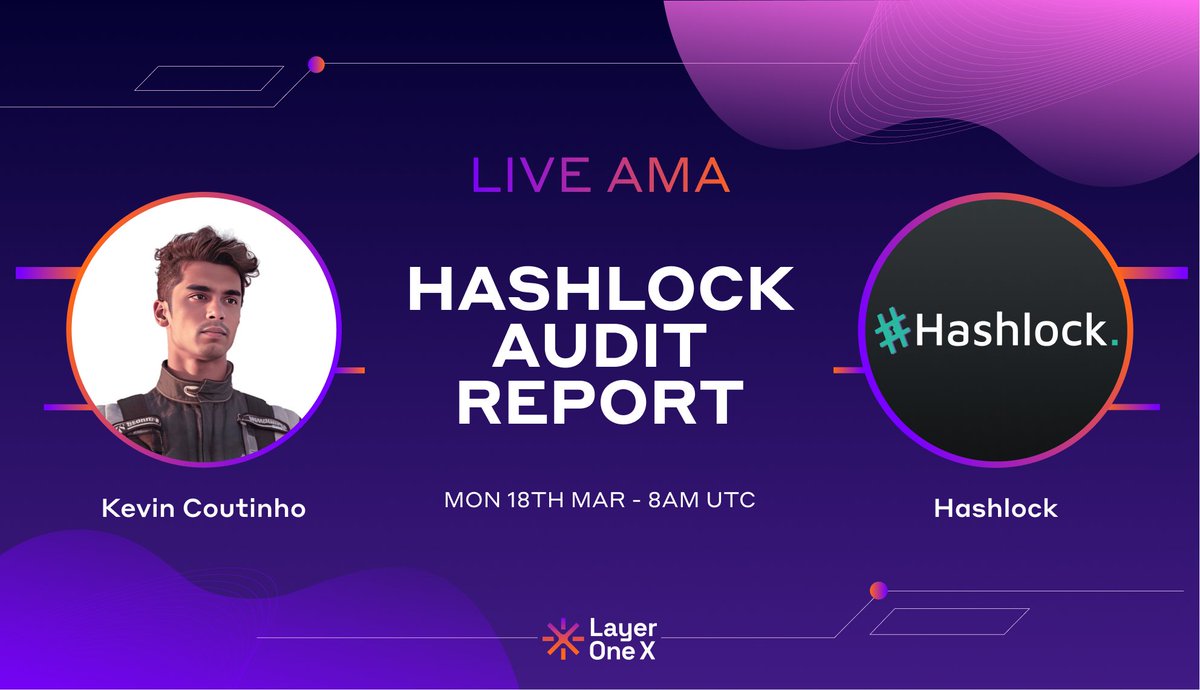 LayerOneX's tweet photo. Get ready for a deep dive into the comprehensive audit report covering security measures, findings, and Q&A.
Join us for insights and discussions!
#ProtocolAudit #LayerOneX
Don't miss out! https://t.co/qnTnMuUlrz