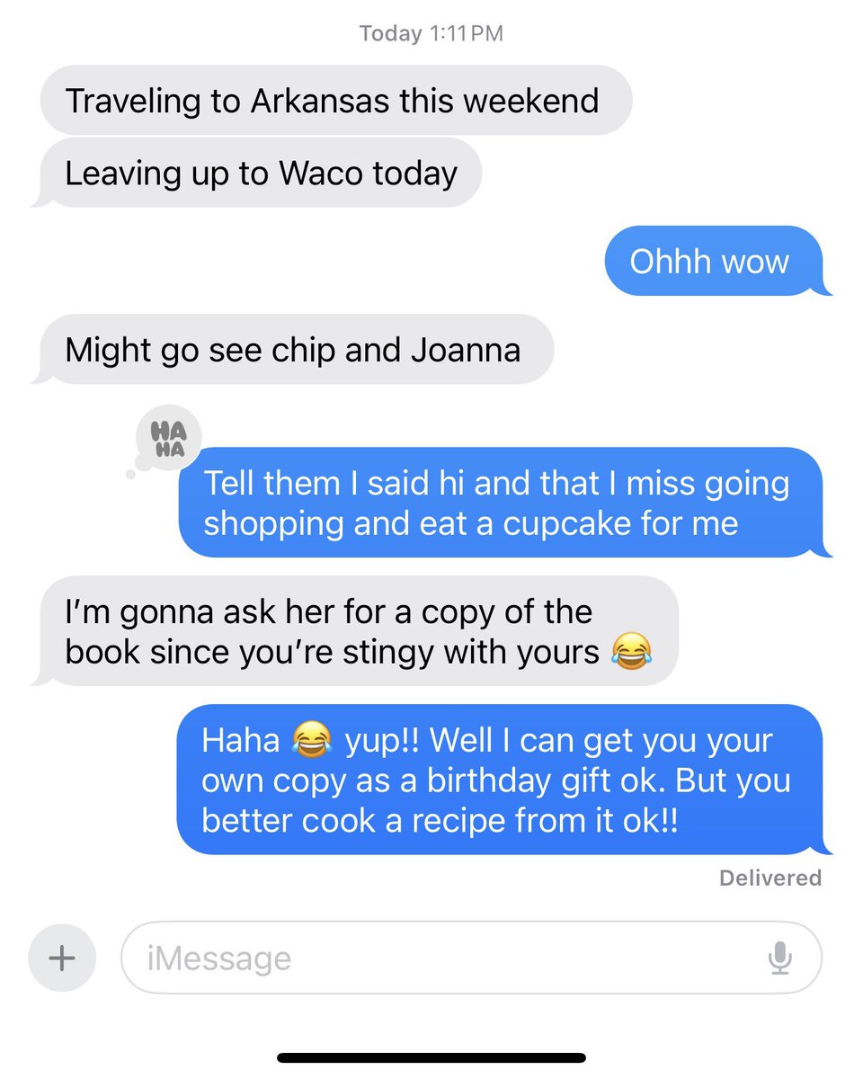 TaniaNevin224's tweet photo. @chipgaines and @joannagaines I guess now that he is a grown college dude better get him his own @magnolia cookbook so he can whip something up for the baseball coaches! @DamianA2266 momma will get you your own copy! https://t.co/mVkww3tiG0