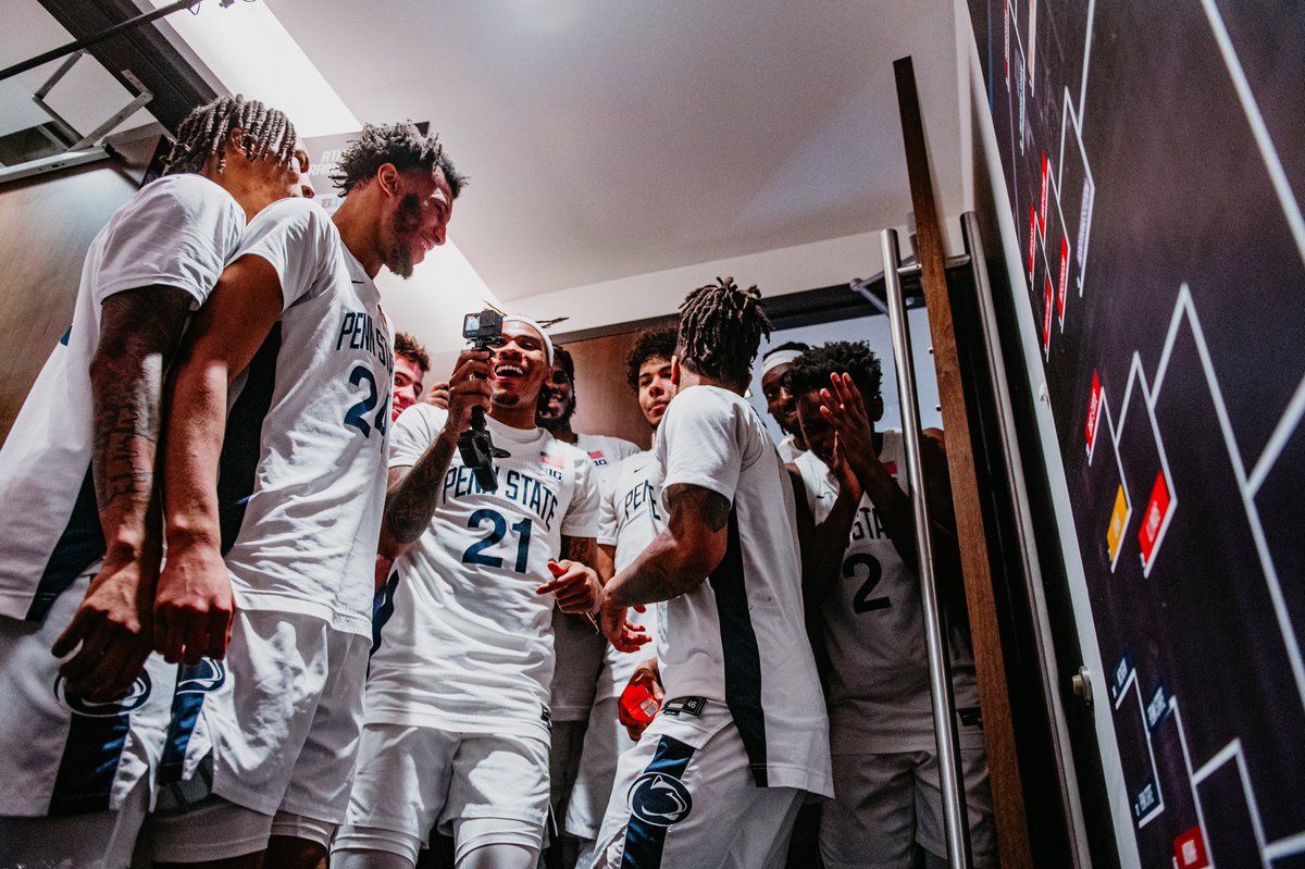 That “moving on” feeling! 🙌 #B1GMBBT x @PennStateMBB