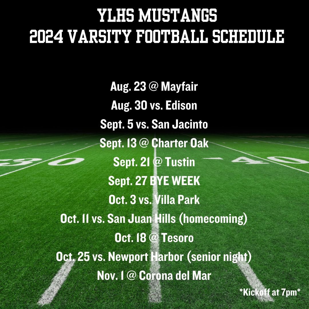163 days. See you in August. #Ylhs #mustangs #VarsityFootball #TheBoysofFall