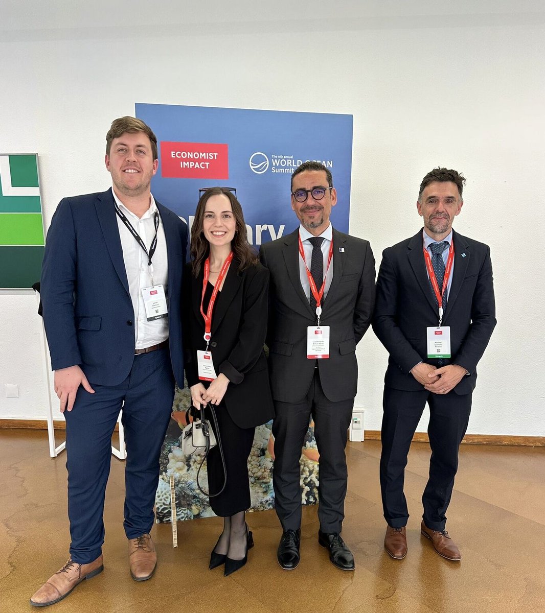 Had the pleasure of connecting with incredible individuals shaping the future of #oceansustainability at the World #OceanSummit yesterday! 🌊
Met with @AdrianoQuintel1 & Mariana Andrade from Blue Azores, with Luis Bernardo Brito e Abreu from the Regional Government of the Azores