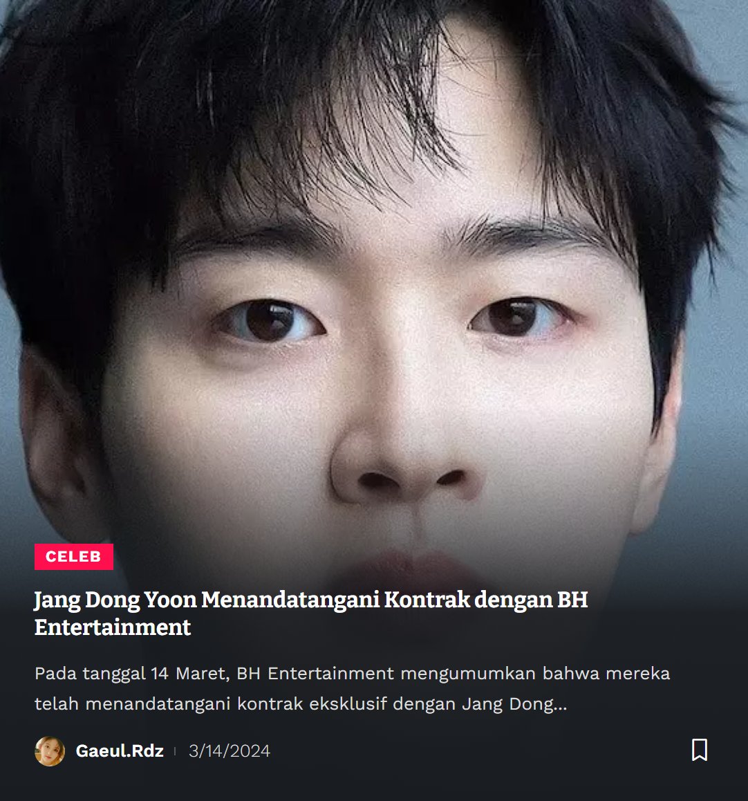 kpopdankdramaid's tweet photo. #JangDongYoon
#BHEntertainment
#KontrakEksklusif
#Aktor
#TaleOfNokdu
✨gaeul.rdz https://t.co/hCbAGVNIs1