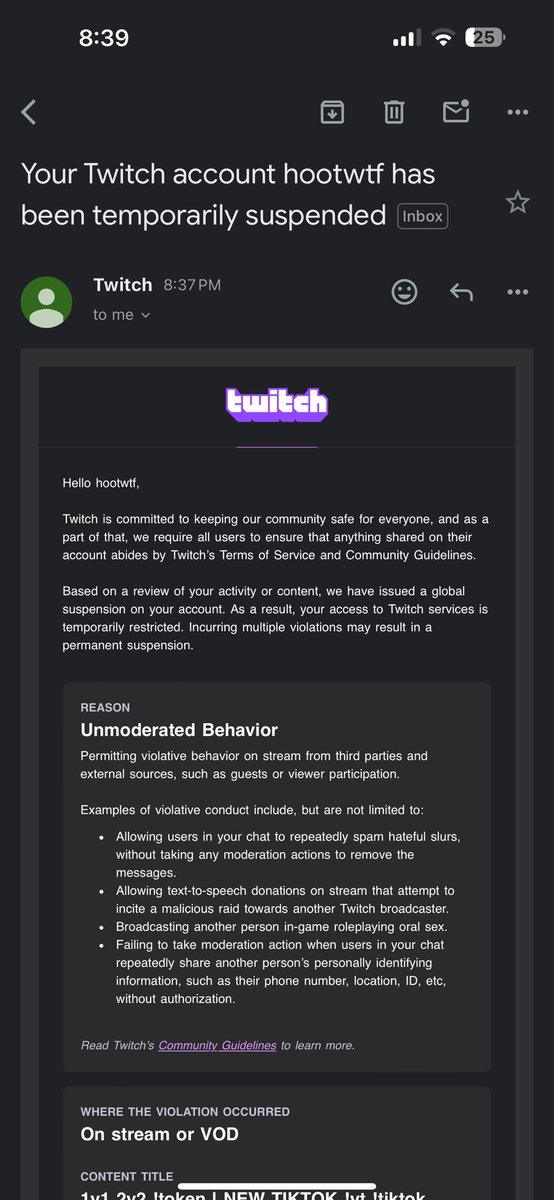 does anyone know how i got banned?