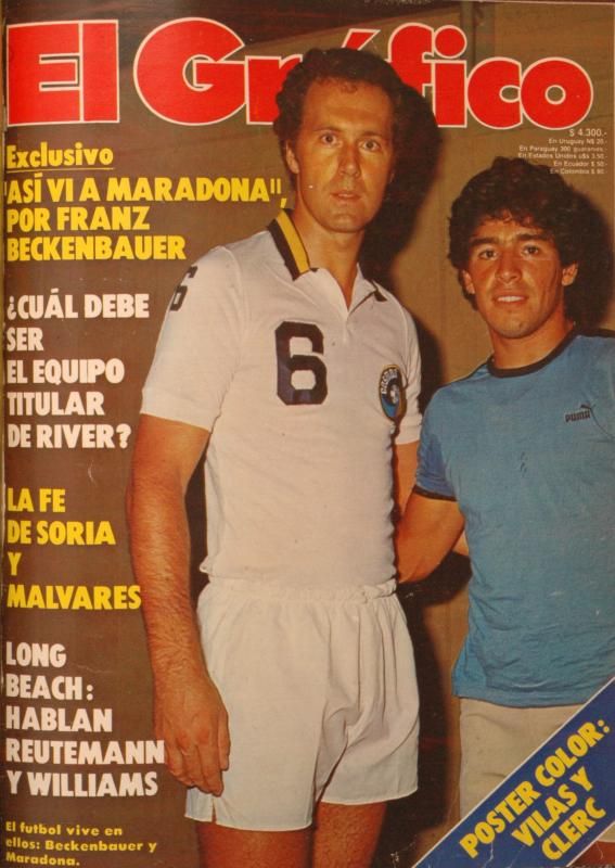 Comandados por el paulista Júlio Mazzei, el once blanco neoyorquino había dado cuentas del Santos a mediados de marzo en Vila Belmiro bajo el mismo resultado. En su estadía en Argentina, Franz Beckenbauer habló del promisorio futuro de Maradona y lo eligió entre sus tres mejores.