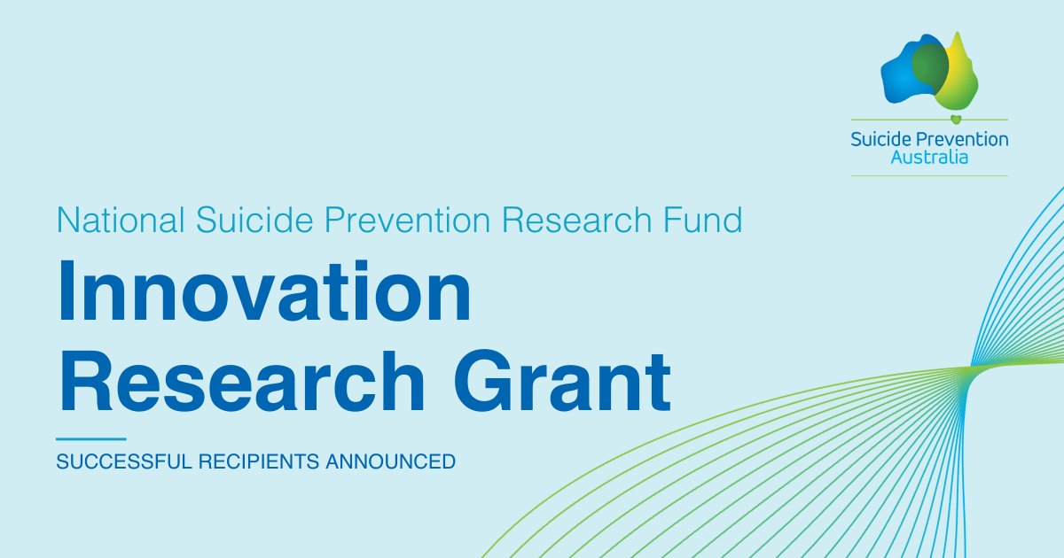 We are pleased to announce the Innovation Research Grant recipients! Congratulations to A/Prof Fiona Shand, Dr Angela Nicholas, Dr Tania King, A/Prof Micelle Tye, Dr Josie Povey, Dr Ravi Iyer, Dr Samuel McKay & A/Prof Ada Cheung. Learn more: ow.ly/s3sZ50QSSAx