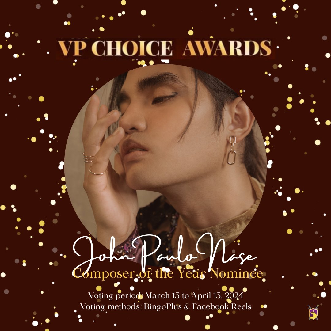 [VPCA VOTING]

Pablo is nominated for the 3rd time as VPCA's Composer of the Year. Pablo has won this category for the past 2 years, which means winning this year will make him a HALL OF FAMER.

Let's secure this win for Pablo.

#PABLO #SB19_PABLO #VPCA2024