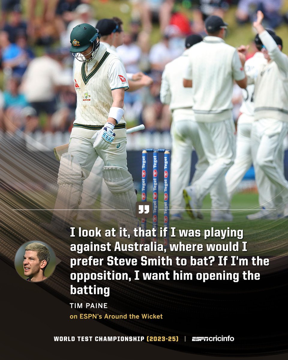 Do you agree with Tim Paine's opinion on Steven Smith? 🤔

es.pn/4cceKFp #NZvAUS