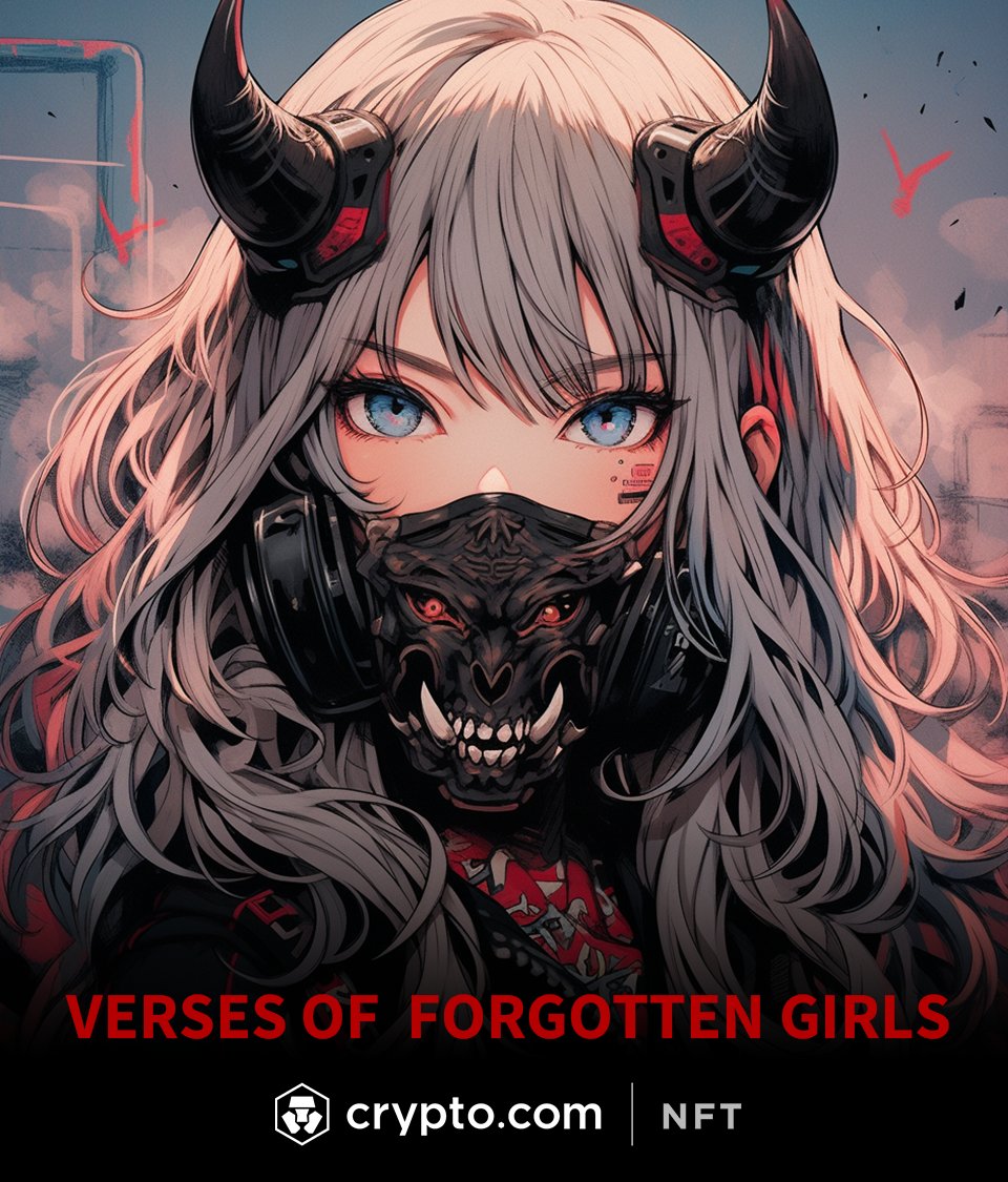 🚨 DROP LIVE : VERSES OF FORGOTTEN GIRLS 🌹
"....'Demonite' changed everything.."

* RT this and 1 random winner will win 1x VFG nft
(~END OF DROP)

🔥 DROP ENDS TODAY! 🔥
crypto.com/nft/drops-even…

⛏️ Minting Competition (~End of Drop)⛏️ 
Top7 minters will share $3,000 USDC prize