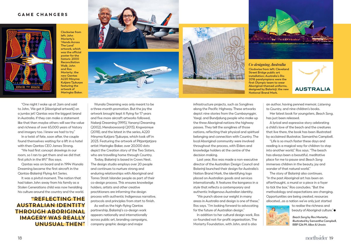 Thank you Northsider Sydney for this lovely write up in the March issue about the latest happenings at <a href="/Balarinjidesign/">Balarinji</a> as well as a shout out about my new children’s book, ‘BEACH SONG’.