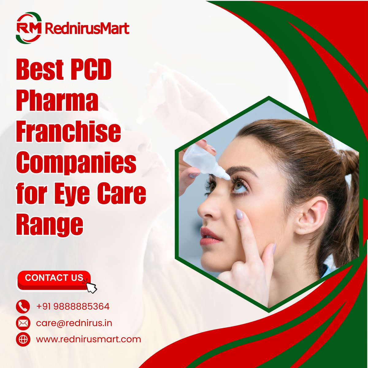 rednirusmart's tweet photo. Explore the potential of your pharma Business by partnering with the best Pcd Pharma Franchise Companies for Eye care Range with Rednirus Mart.
π +91-9888885364
π https://t.co/rqAwB0w5xR
#PCDPharma #ophthalmic #eyedrops #business #businessopportunity #Eyedrop #PCDFranchise https://t.co/voPdG0Yj8K