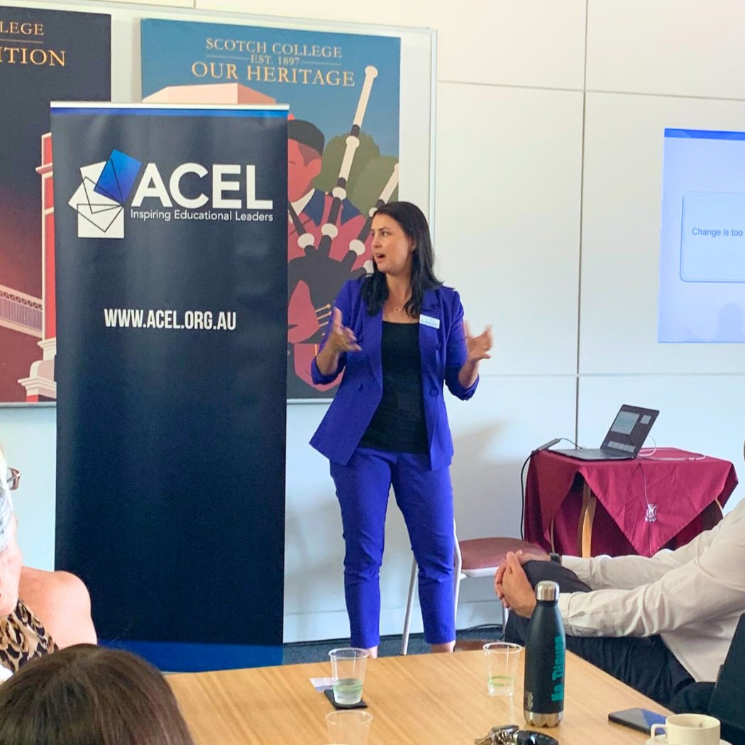 Last week, AISWA Consultants Simon Fittock and Dr Sarah Wells presented at @acelaustralia - Leading Innovation meeting at @scotchcollegewa They discussed the potentials for GenAI in education including presenting their working model that positions the development of AI Literacy.