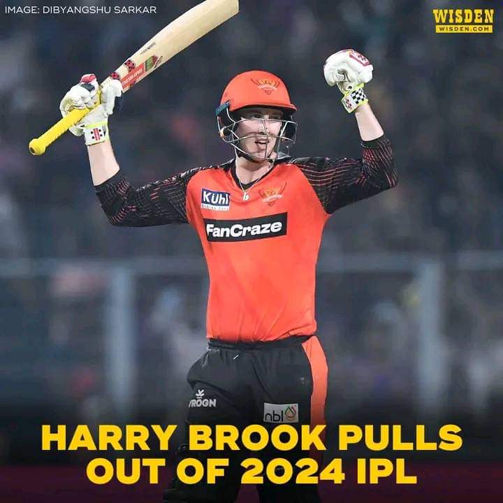 🚨 Breaking News 🚨

 England's hard-hitting batsman Harry Brooke has refused to play in IPL 2024 due to personal reasons.

 Earlier, Jason Roy has also refused to play IPL 2024

 #HarryBrook #ipl2024
 #CricketPoints #PSL2024 
#EnglandCricket