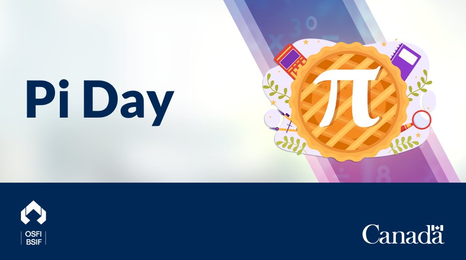 OSFICanada's tweet image. Happy #PiDay to all the math wizards! 🧙🔢

If you're not a wizard but happen to love pie, happy Pi Day to you too! 🥧😊

#IDM314