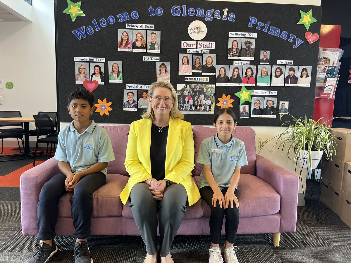 Fabulous visit to Glengala PS to officially announce we’re building an on-site kinder here at the school! Students have some awesome news to tell their parents when they get home today 👏