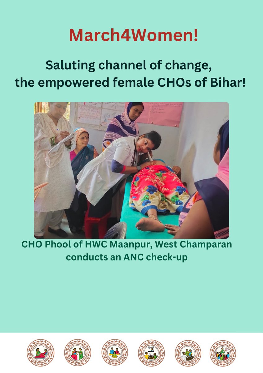 ABHWCs_Bihar's tweet photo. As #ChannelofChange, your presence provides value to women’s healthcare services. See CHO Phool of HWC Maanpur, West Champaran diligently conducting an ANC check-up.👏 #InspireInclusion #ChampionForWomen @JhpiegoIndia #March4women @A_ArogyaMandir @MoHFW_INDIA @BiharHealthDept https://t.co/YjdbFirRGi