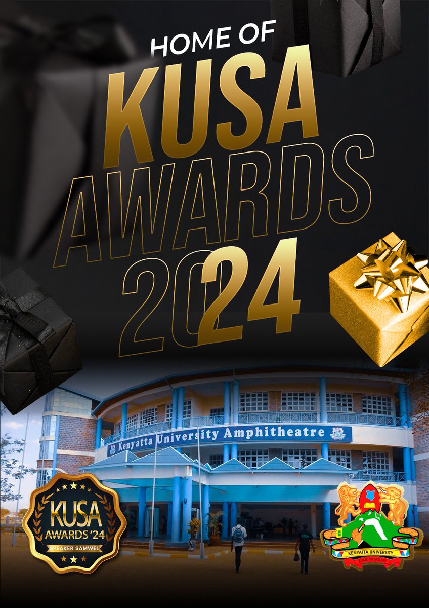 All roads lead to Kenyatta University Amphitheatre tomorrow from 4pm. 
#KUSAawards2024.