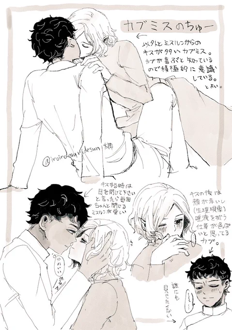 カブミスのキス妄想 