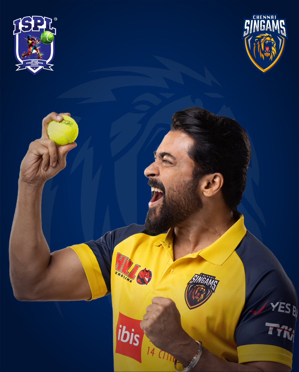 Waking up to this feeling! 💪💛 #SemiFinal @Suriya_offl @RouteSms @SandipG38377073 @ispl_t10 #Roar2Rule #ChennaiSingams #ISPL #Street2Stadium #isplT10 #NewT10Era #EvoluT10n #ZindagiBadalLo #GullyCricket #SuriyaSivakumar #TervaiAlunkal #PrideOfTheSouth