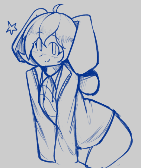 KrystalPhantasm's tweet photo. rei'sen warmup doodle before i get resuming on my workload cuz
1- i need to actually just. get consistent with her faceshape LOL i change it all the time for no reason??
2 - its fun drawing touhous in different outfits :3
3 - of course i will be drawing my #1 kin character more https://t.co/4nTewW1xUu