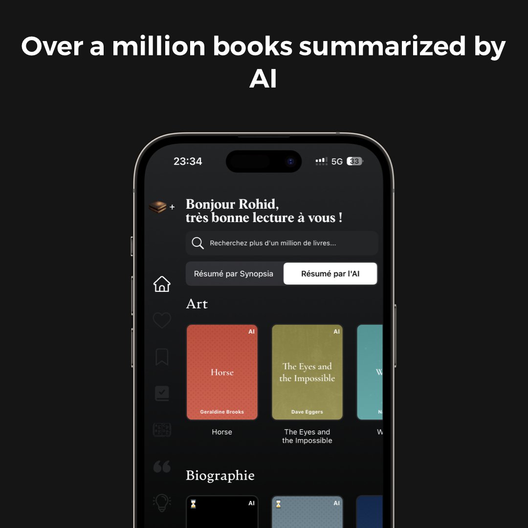 synopsiaapp's tweet photo. Synopsia 3.0: Dive into an immense library of over a million summarized books, with offline mode and inspiring quotes! https://t.co/rCnwJHDz87