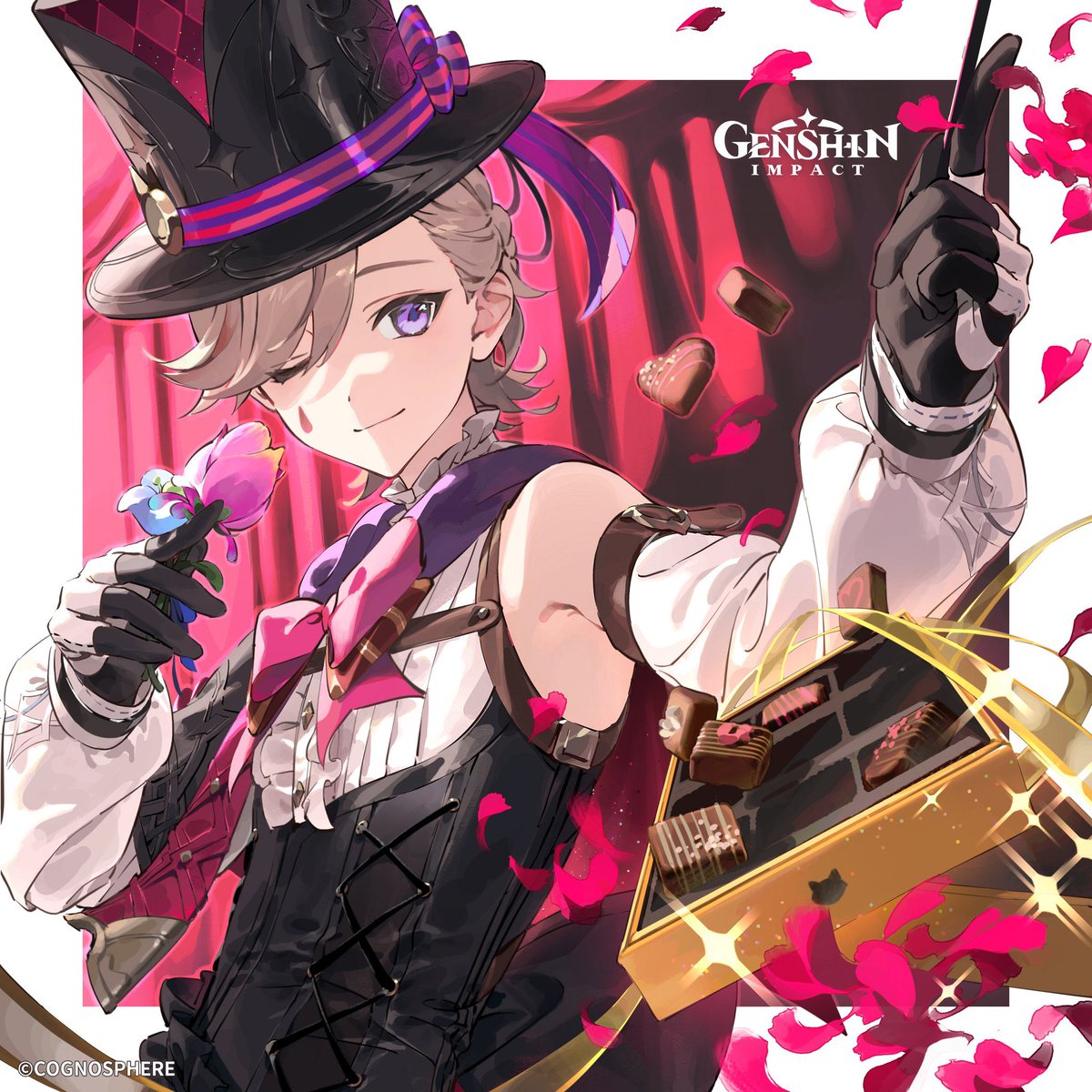 rayriarty's tweet image. LYNEY WHITE DAY ART IM UNWELL HE CALLED US SWEETIE #Lyney