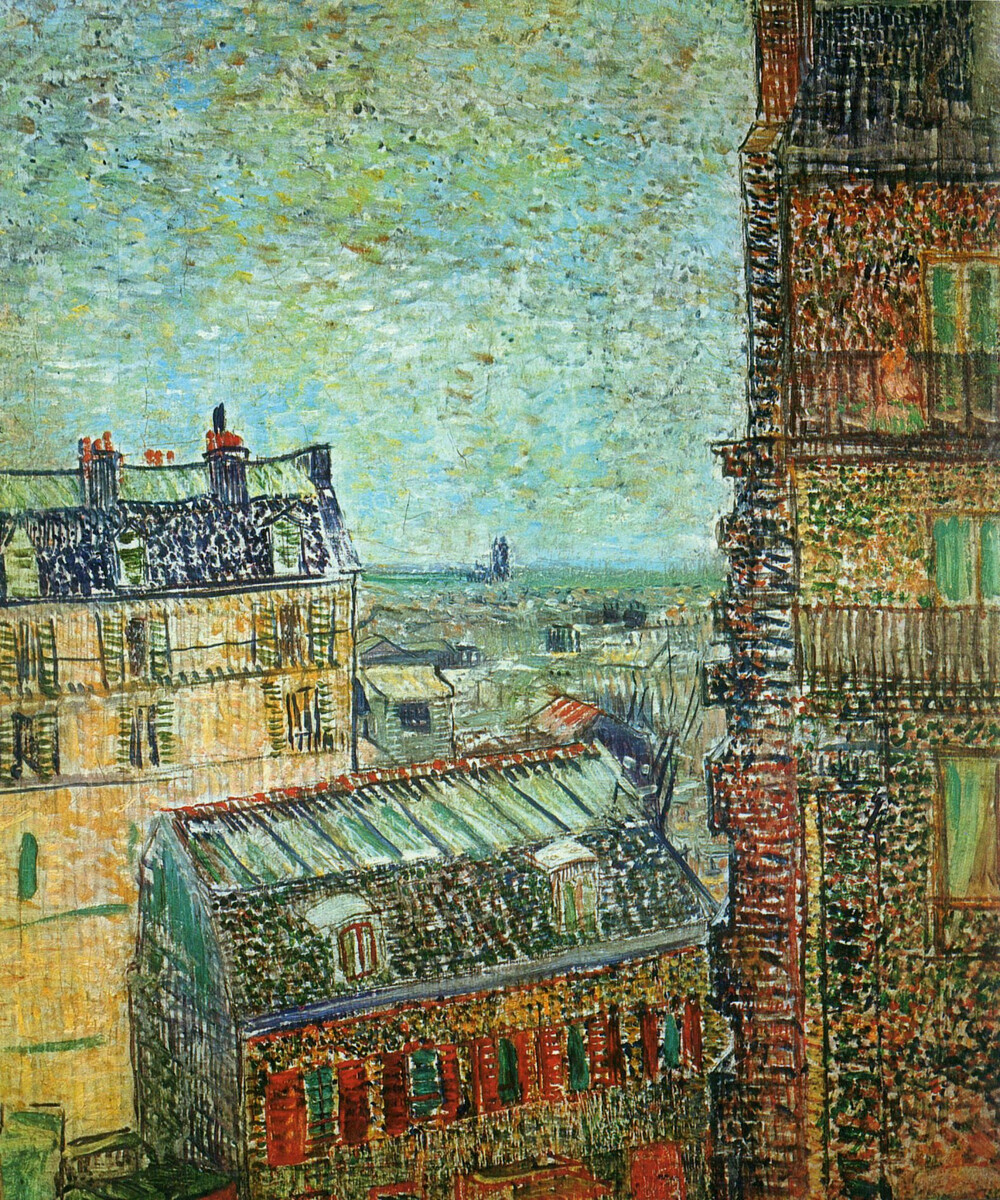 View of Paris from Vincent's Room in the Rue Lepic, 1887 botfrens.com/collections/46…