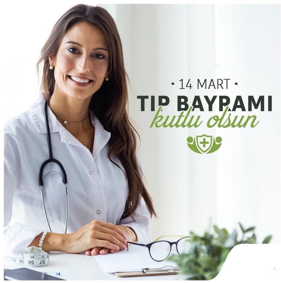 Toplumun ve bireylerin sağlıklı bir şekilde yaşaması için fedakarlık göstererek çalışan tüm doktor ve sağlık çalışanlarının,  14 Mart Tıp Bayramı  kutlu olsun!