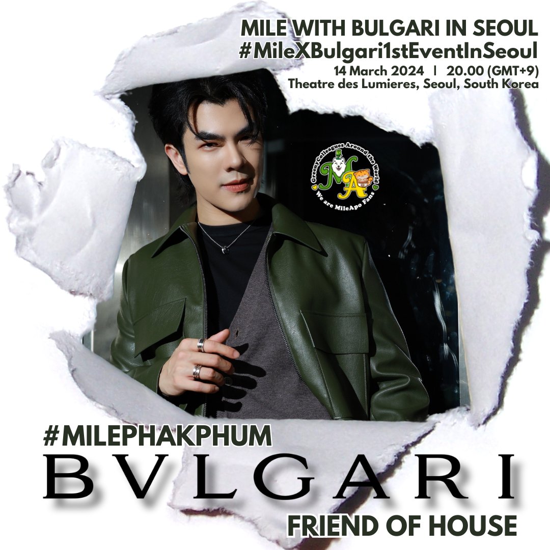 [ Reminder ]

Mile Schedule Today 
🗓️ March 14 , 2024
⏱️ 18:00 PM ( GMT 7 ) thai time
🏠 theatre des Lumieres South Korea

#️⃣ MileXBulgari1stEventInSeoul
KW : MILE WITH BULGARI IN SEOUL

Lets Joint the trending & Please Dont use the HT before

#Milephakphum #BulgariThailandxMile