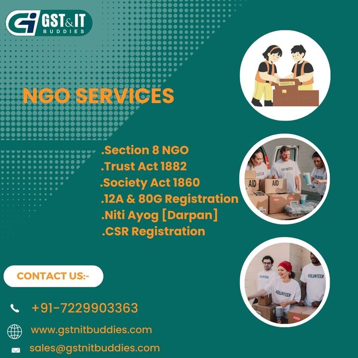 gst_itbuddies's tweet photo. NGO/TRUST REGISTRATION
Call us: +91-7229903363
Mail us: - sales@gstnitbuddies.com
Website: -www.gstnitibuddies.com
#ngotrust #ngoregistration #nitiaayog #nititaylor #startupindia #innovation #startup #india #upsc #startups https://t.co/W14C6bDAHy