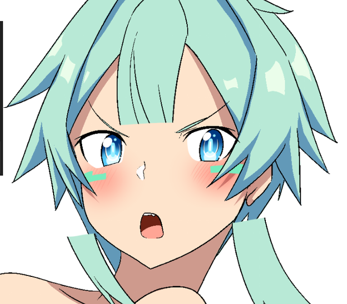 偶然生まれたぱっつん咲子 