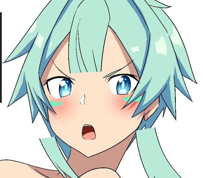偶然生まれたぱっつん咲子 