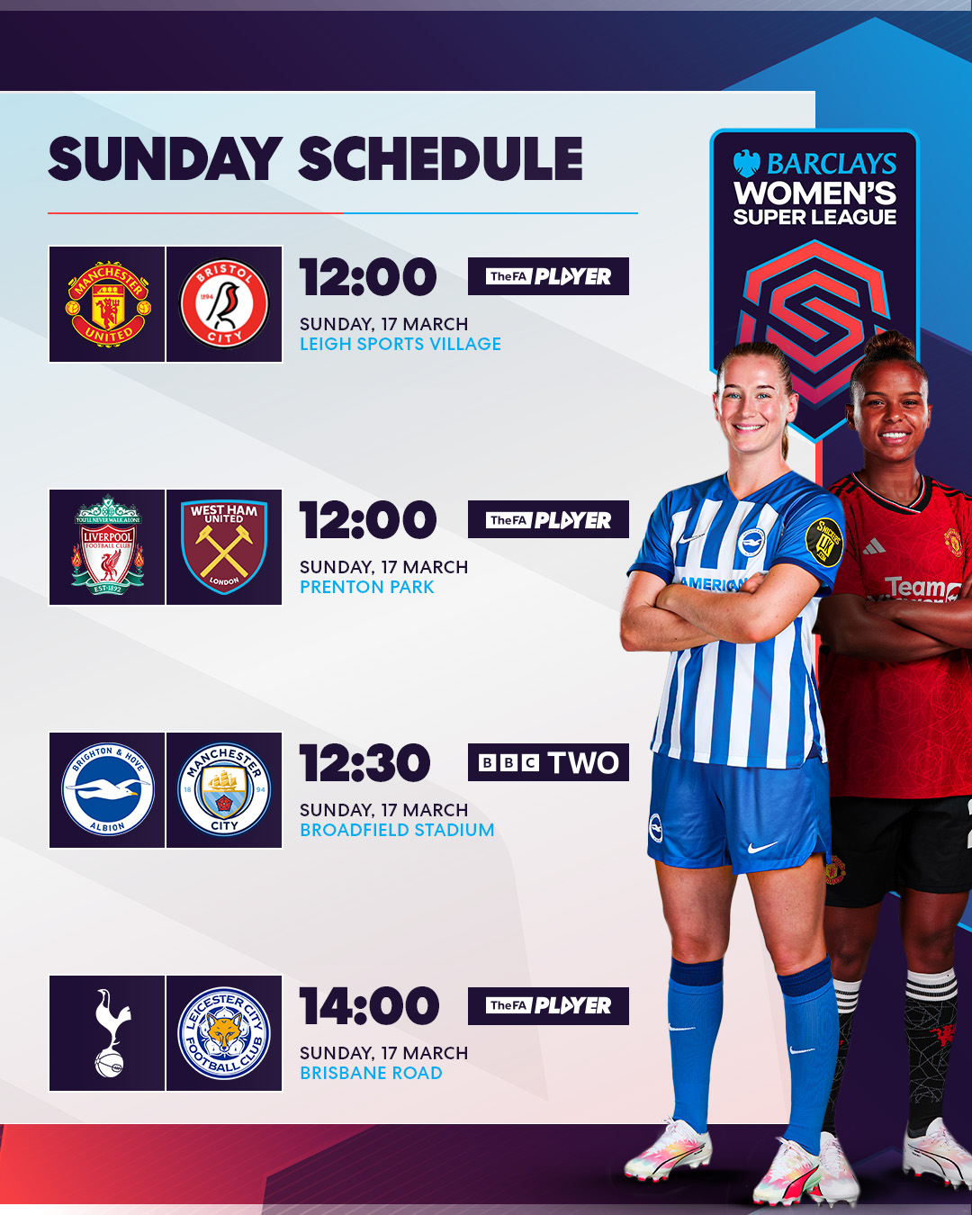 Fa 2024 wsl fixtures