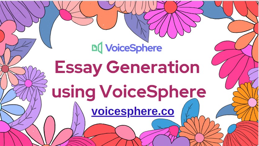 voicesphere.co/essay-generati…
🚀 Discover how #VoiceSphere's Essay Generator is revolutionizing writing! Say goodbye to writer's block and hello to efficiency. ✨ Perfect for writers and content creators! #InnovationInWriting #ContentCreation #WritingTools #Efficiency #CreativityBoost