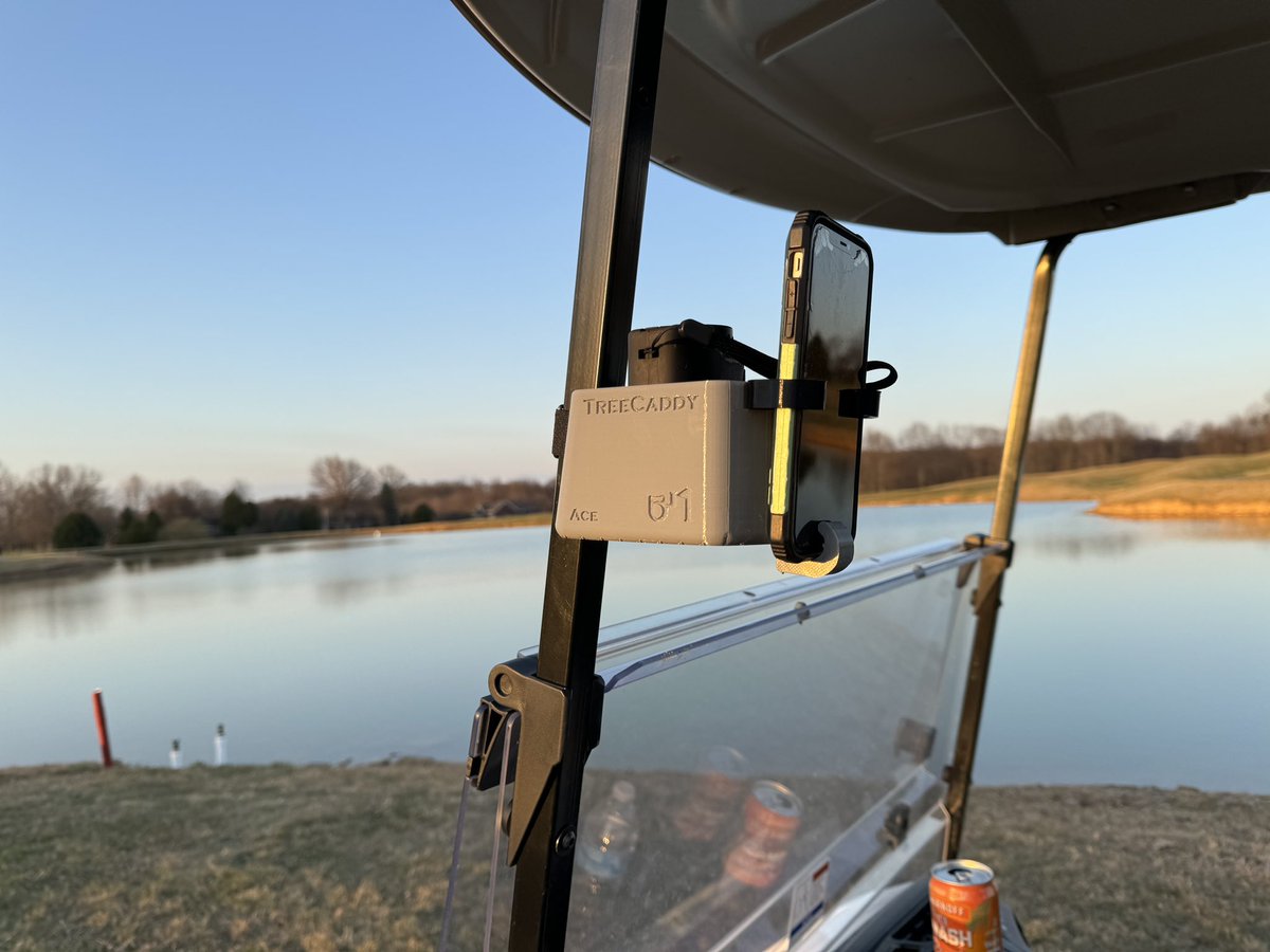 moneytim_2's tweet photo. Used a TreeCaddy Ace on a golf cart for the first time last night. (This one is a Gray rubber material) It worked so good. This is easily the best product I’ve put out so far. #TreeCaddy #Ace https://t.co/R8MqCsHjzl
