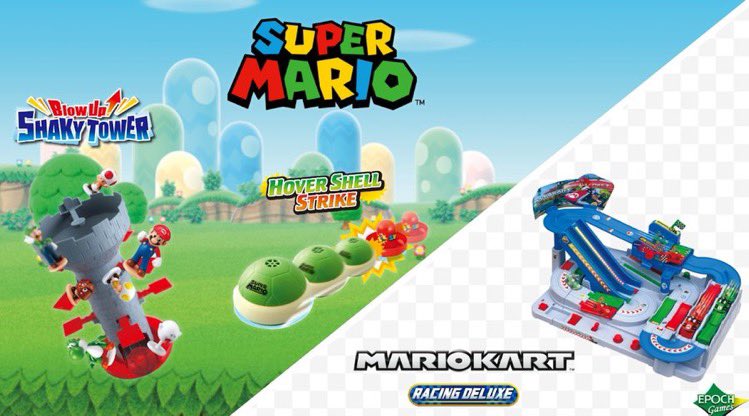 able2uk's tweet image. Follow &amp;amp; Repost to stand a chance to #win three games, Super Mario Blow Up! Shaky Tower, Mario Kart Racing DX and Super Mario Hover Shell Strike, donated by EPOCH Games. [UK Only] Comp closes April 15. For more info go to tinyurl.com/5n7b3wt9