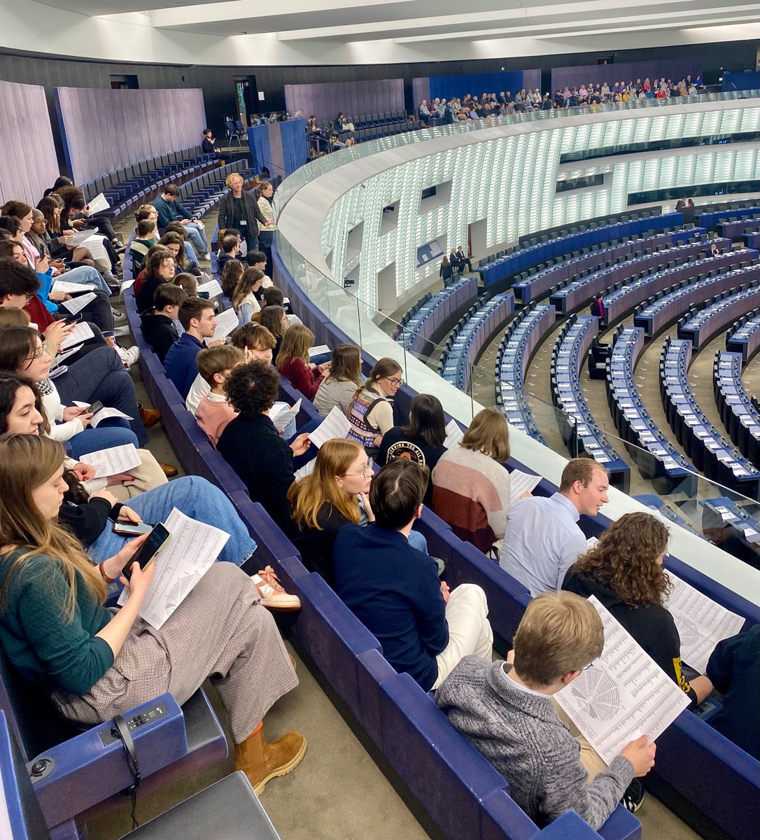 PDebusscher's tweet photo. Our Master’s EU Studies students are exploring the 🇪🇺 institutions in Strasbourg &amp; Luxembourg this week! Guided by @hendrikvos, they're delving into the European Parliament, the European Court of Justice, the Council of Europe &amp; even experiencing some of the vibrant 🇪🇺 nightlife https://t.co/dPsjJITko5