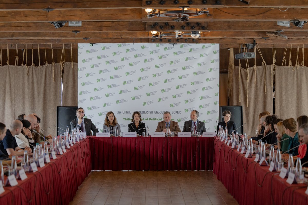 TSPS_GE's tweet image. It's a great honor for the @TSPS_GE to have the🇺🇸 Amb Dunnigan with us at today's seminar opening. The school shares a longstanding friendship with @usingeo. We, the participants, are delighted to learn more and pose questions about 🇬🇪 Euro-Atlantic development prospects