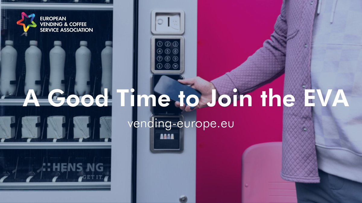Re industry harmonisation, we also developed standards on implementing cashless payments 💳in vending (EPS) as well as on how to transfer data securely🔒from machine to the backoffice (DTS).

Get involved with our technical experts: vending-europe.eu 
#AGoodTimeToJoinTheEVA