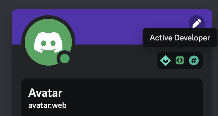 jaydeep0621's tweet photo. Just claimed the Developer Badge on Discord! π
@discord
#Discord #DeveloperBadge #Community https://t.co/bE9BiUb5Hi