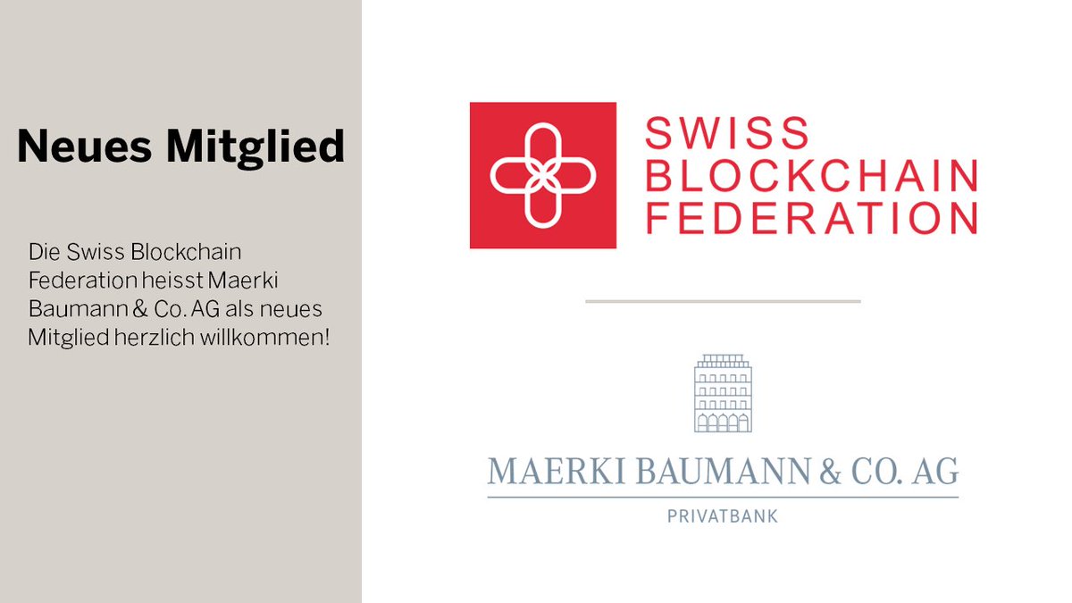Herzlich Willkommen, Maerki Baumann & Co. AG bei der SBF! Die Privatbank konzentriert sich auf die Anlageberatung und Vermögensverwaltung. Weiter bietet sie #Krypto-Dienstleistungen an, die unter dem neuen Brand «ARCHIP by Maerki Baumann» zusammengefasst werden.