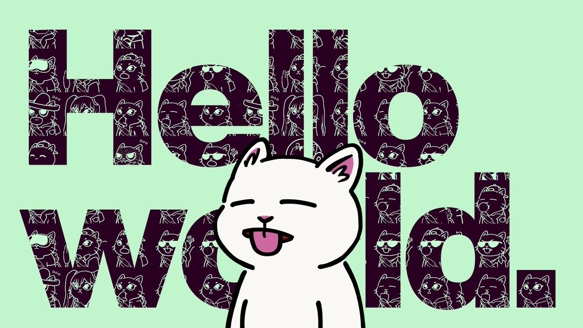 Meow meow. Meow meooow mew meoow!
(translated: Hello world. We are the Bearish Cats!)