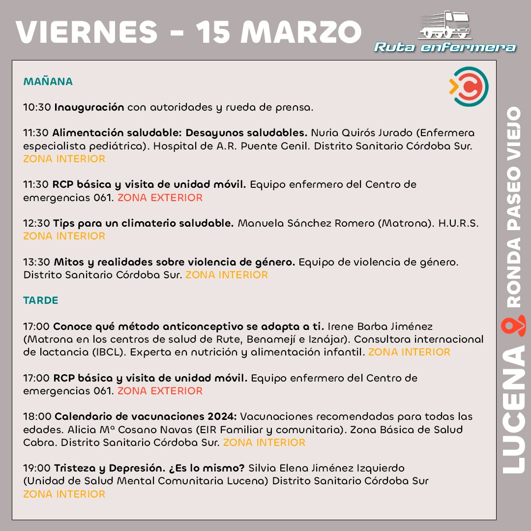 COECordoba's tweet photo. Hoy estamos en #Córdoba con la #RutaEnfermera pero ¡recuerda que mañana viernes estaremos en Lucena! https://t.co/praUEuIyse