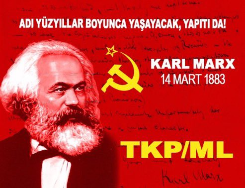 TKPML72's tweet photo. Enternasyonal Proletarya ve ezilen dünya halklarının kurtuluş mücadelesinde yol açtı, yön gösterdi. Marksizm-Leninizm-Maoizm ideolojisinin mimarı Karl Marx; Adı ve eserleri kavgamızın kızıllığında yaşıyor, yaşamaya devam edecek.

#KarlMarx https://t.co/w4GJFffkEO