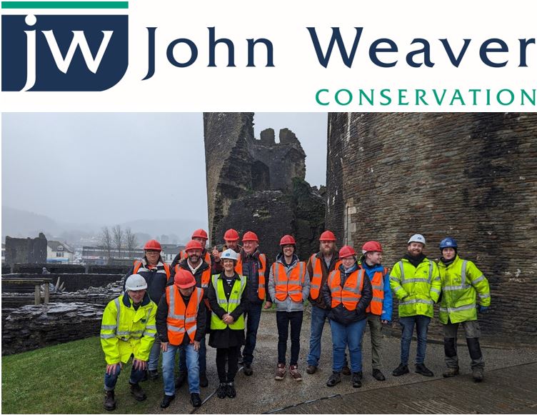 A recent behind the scenes tour with community group, Growing Space at Caerphilly Castle @cadwwales #loveconstruction #contractors #conservation #socialvalue #construction
